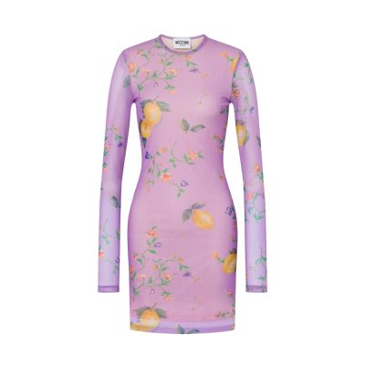 THE PRINTED MESH DRESS